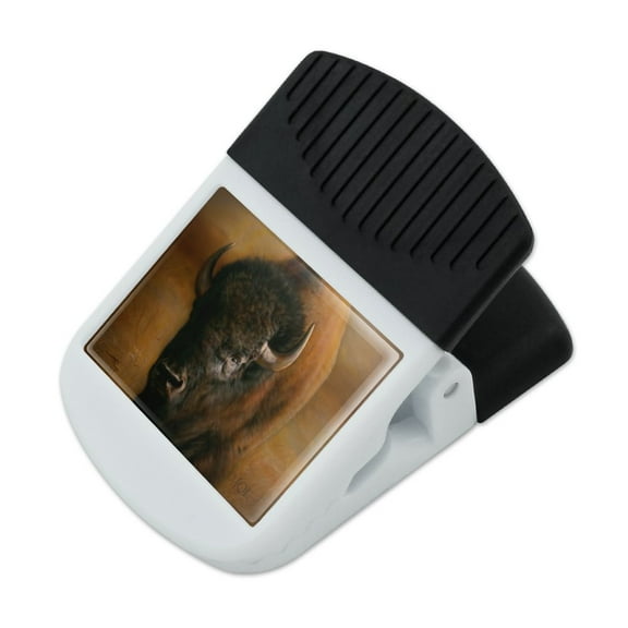 Bison Buffalo on the Praire Field Refrigerator Fridge Magnet Magnetic Hanging Hook Note Snack Clip