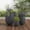 Black, variant on Mintazer Modern Planter Set of 3, 15.6"/10.74"/7.3" Round Stackable Flower Pots with Drainage Holes, Decorative Plant Pots for Indoor & Outdoor, Beige