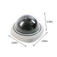 thumbnail image 3 of COFEST Fake Security Camera, Simulation Dummy Hemisphere Camera, Wireless Surveillance System Realistic Look Indoor with Flashing Red LED for Home White, 3 of 7
