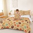 thumbnail image 3 of Erosebridal Kawaii Animal Kids Bedding Comforter Set 7pcs, Cat Kitten Queen Bedding Sets, 3 of 7