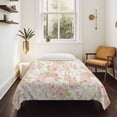 thumbnail image 4 of Pink Flowers Small Tapestry for Bedroom Wall Hanging Tapestry, Country Botanical Floral Leaves Romantic Ceiling Backdrop Tapestries Poster Blanket Wall Decor for Teens Room Living Room Dorm 23" x 28", 4 of 8