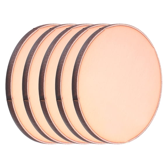 Uxcell 5 Pcs Round Copper Plate, 50mm (1.97") Dia Pure Copper Sheets, 3mm T2 Pure Copper Plates for Crafts, DIY, Electrical Repairs, Industrial Use
