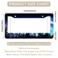 thumbnail image 3 of 1 Pcs Night Sky with Stars and Moon over Forest License Plate Frame,License Plate Cover for Car Decorative Parts,Aluminum License Plate Bracket Holder Rust-Proof for US Standard Car, 3 of 8