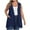 Navy, variant on SEAOPEN Women's Sleeveless Open Front Cardigan Vest Lightweight Cool Coat Purple,XXL