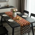 thumbnail image 2 of American Flag Table Runner 72 Inches Long, Retro USA Flag Blue Red Vintage Wooden Kitchen Coffee Dining Table Decoration for Home Party Birthday Wedding Home Decor 16x72 Inches, 2 of 8