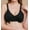 Black, variant on Women's Cottonique W12225 Latex Free Organic Cotton Side-Tie Bra (Natural 36B)