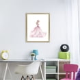 thumbnail image 2 of Stupell Industries Princess Joy Ballgown Gold Framed Floater Canvas Wall Art, design by Christine Simpson Art, 2 of 9