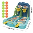 thumbnail image 2 of Blue Mini Basketball Court Desktop Game For Kids Two Player Battle Finger Ejection Puzzle Toys Sports Skill Training Portable Design Educational Fun, 2 of 5