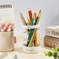 thumbnail image 5 of Retractable Pen Pencil Telescopic Holder Pencil Case Metal Wire Pencil Cup Holders Vertical Stand Up Pencil Case (Light Salmon), 5 of 7