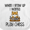 thumbnail image 4 of Inktastic Future Chess Player Boys or Girls Baby Bib, 4 of 4