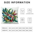 thumbnail image 6 of JRXY 2-Piece Short Plush Pillowcase Set - Plant, Tropical Leaves and Monstera with Abstract Color Scheme Hawaiian Floral Elements White, 6 of 6