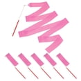 thumbnail image 1 of Uxcell Dance Ribbons, Gymnastics Dance Streamers with Non-Slip Wand Dance Flags Pink, 1 of 7