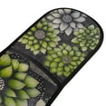 thumbnail image 4 of Yayeee Double Oven Mitt Kitchen Heat Resistant Baking 35" x7" Quilted Glove, Gray Floral, 4 of 6