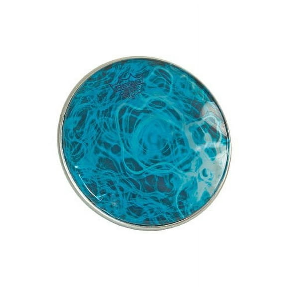 Remo DX-Series Skyndeep Clear Tone Doumbek Darbuka Drumhead - Turquoise Mist Graphic, 8.75"