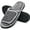 Gray, variant on DL Adjustable Mens Slippers Memory Foam Open Toe House Slippers