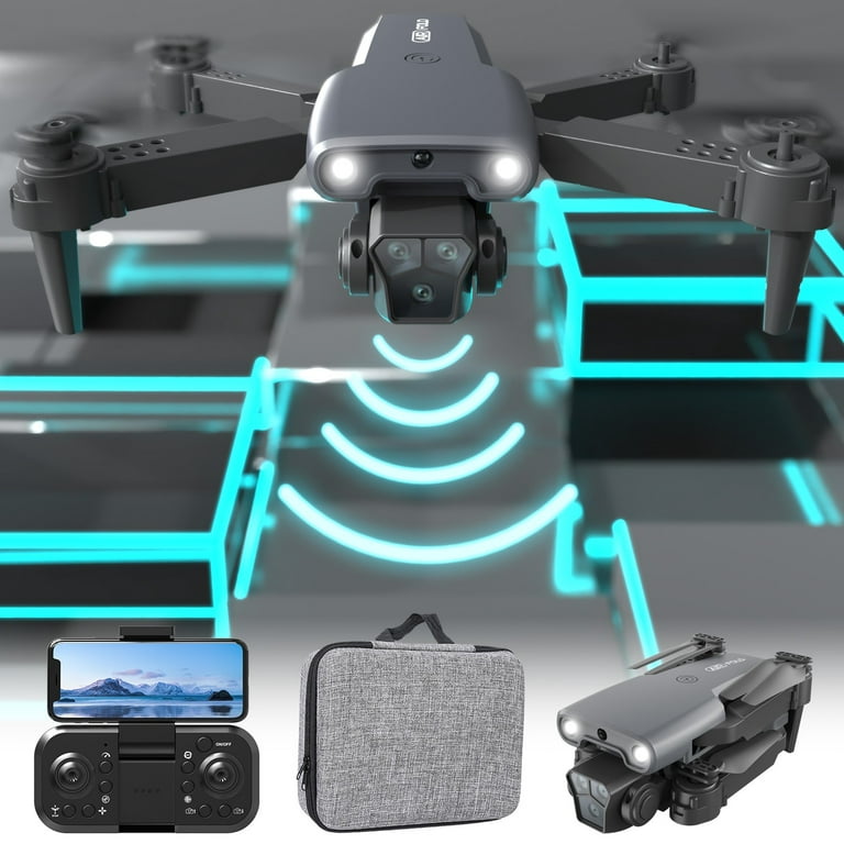  Drone with Camera 1080P HD FPV Foldable Drone for Beginners and  Kids, Quadcopter with Voice Gesture Control with Carrying Case, One Key  Take Off/Land, Optical Flow Positioning, 360° Flip, Waypoint Fly