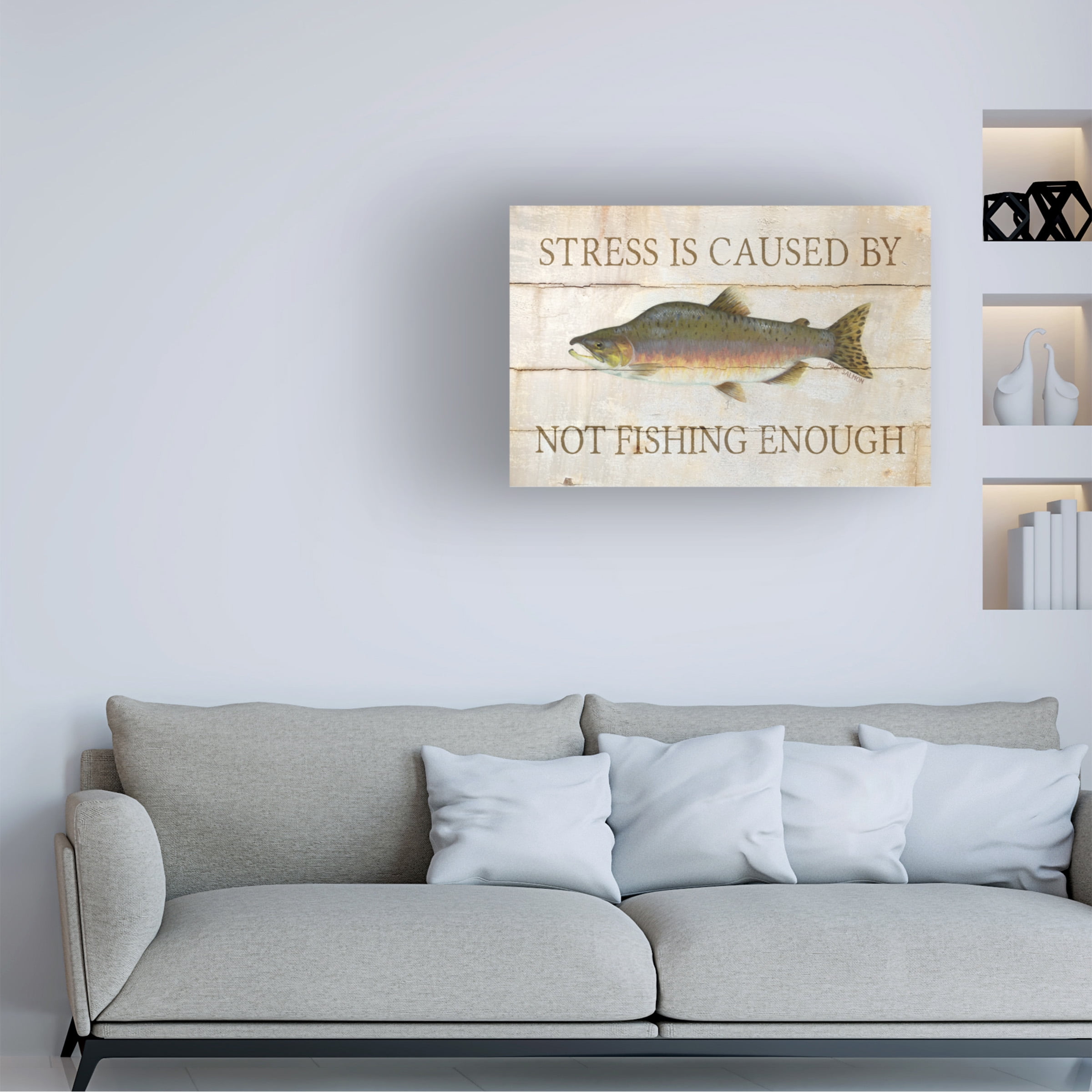 Cora Niele 'Stress and Fishing' Canvas Art