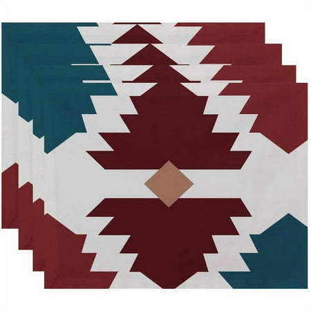 

Simply Daisy 18 x 14 Mesa Geometric Print Placemats Set of 4