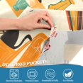thumbnail image 3 of Yayeee Kitchen Curtains Tier Pair Light Filtering 27"x24" Rod Pocket Short Cafe Window Panel, Black Cats Reading, 3 of 7