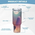 thumbnail image 5 of Sikiie Dreamy Moonlit Window Insulated Stainless Water Bottle Lid Travel Mug Cup Insulated Tumblers Cup 40oz Ice Bully With Handle, 5 of 8