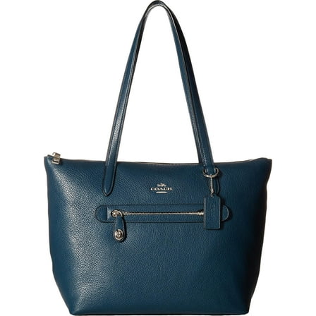 Coach Taylor Leather Shoulder Tote, Mineral