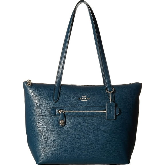 Coach Taylor Leather Shoulder Tote, Mineral