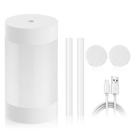 

Portable Humidifier 300ml Sprayer Quiet Aroma Diffuser Steam Light for Baby Room Bedroom Hotel Office White
