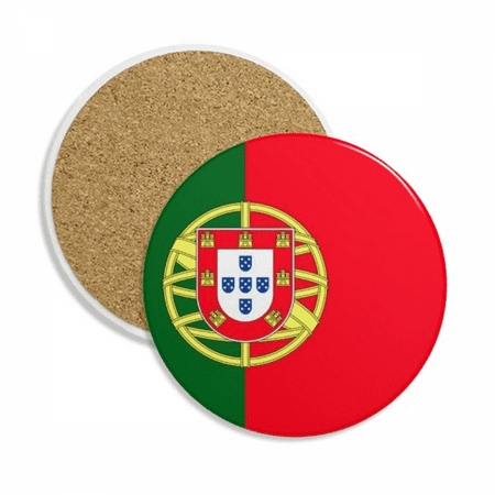 

Portugal National Flag Europe Country Coaster Cup Mug Tabletop Protection Absorbent Stone