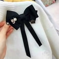 thumbnail image 4 of Jumpingount Mujer cinta larga Bowknot broche perla solapa Pin fiesta aniversario ropa abrigo bufanda decoración joyería mujer señoras Ropa, zapatos y accesorios Miscelánea Jumpingount AP013831-01, 4 of 6