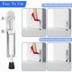 thumbnail image 3 of Stainless steel door stop, Door stopper Rubber Zinc alloy Door stop Door stop for kitchen Bedroom Living room Black, 3 of 4
