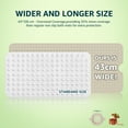 thumbnail image 7 of Yolife Non-Slip TPE Bathtub Mat with Hair Catcher, 39" x 17" Shower Mat for Inside Tub │ Large Drain Holes, Machine Washabl,Light Brown, 7 of 7