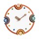 thumbnail image 5 of Reloj de pared minimalista, silencioso, ligero, sin tictac, decorativo, adorno Naranja, 5 of 9