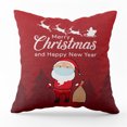 thumbnail image 1 of Funda de almohada de Navidad Máscara de Papá Noel Árbol de Navidad Copo de nieve Piel de melocotón Impreso Sofá Funda de almohada Wmkox8yii HFSH4110, 1 of 1