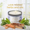 thumbnail image 3 of MAGNIFICENT 101 Affirmations Sage, Cedar, Palo Santo, Sprinkle of sage Leaves Smudge Candle for House Energy Cleansing, Banishes Negative Energy - Natural Soy Wax Tin Candle (I´M Loved AS I AM), 3 of 7