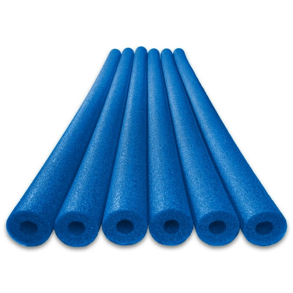 Oodles of Noodles Nouilles de Piscine en Mousse de Luxe - Lot de 6 Bleu
