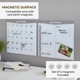 thumbnail image 3 of ECR4Kids MessageStor Dry-Erase Glass Board and Magnets, Office Essentials, Grey, 2-Pack, 3 of 9