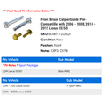 thumbnail image 2 of Front Brake Caliper Guide Pin - Compatible with 2006 - 2008, 2014 - 2015 IS250 2007, 2 of 2