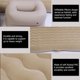 thumbnail image 4 of Colchón de Cama Inflable, Almohadas de Apoyo Suaves y Duraderas para Interior y Exterior, Camping, Vije, Coche, Negro, Beige, Portátil, Cómodo, 4 of 7