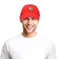 thumbnail image 6 of DALIX Christmas Surfing Santa Baseball Cap Embroidered Hat in Red, 6 of 7