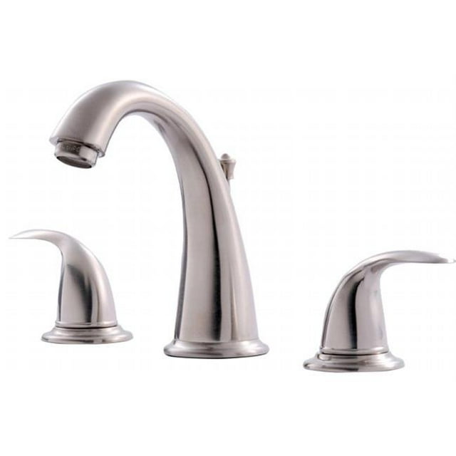 Brushed Nickel Two Handle Lavatory Widespread Faucet