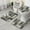 Geometric And Floral, variant on Ethnic Geometric Striped Pattern Bathroom Rugs Sets 3 Piece,Toilet Cover Set,Absorbent Non Slip Bathroom Mats Sets with U-Shaped Contour Rug Toilet Rug Set