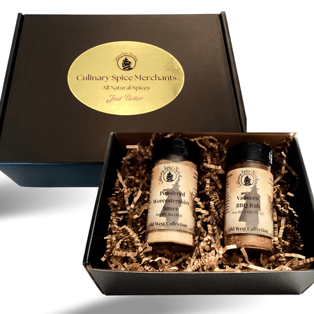 Powdered Worcestershire Sauce + Vaquero BBQ Rub Bundle from Culinary Spice Merchants | Two great Seasonings for Steak  Ribs  Brisket  Chicken  Seafood  Pasta
