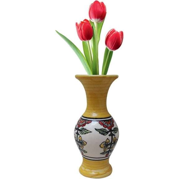 India Meets India Handicraft Ceramic Flower Pots Ceramic Planter Plant Pots Indoor Outdoor Planter, Best Gifting, Made by Awarded Indian Artisans