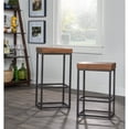 thumbnail image 3 of Kosas Home Tabouret de Bar Portier en Pin et Fer Récupéré, Acajou Rustique/fer Bronze Vieilli, 3 of 10
