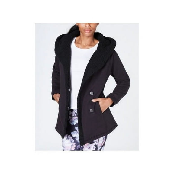 allbrand365 designer Womens Activewear Fleece Lined Jacket Size-X-Small Color-Noir
