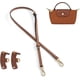 thumbnail image 3 of Correas de cuero para kit de conversión de bolso Longchamp, correas de bolso, reemplazo ajustable para bolso Longchamp Le Pliage, correa original para mini bolsa (MARRÓN-1), 3 of 4