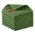 thumbnail image 1 of Paquete de 6 paños de cocina Nialnant, 100% algodón, 30 x 30 cm, color verde, 1 of 6