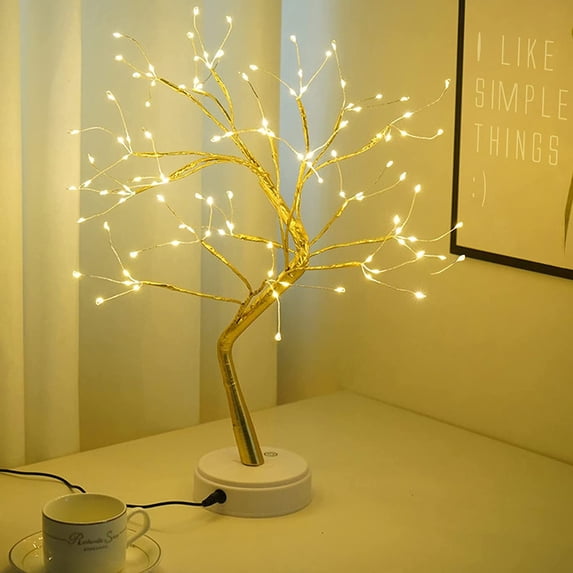 Bonsai Tree Light for Room Decor, Aesthetic Lamps for Living Room, Cute Night Light for House Decor, Good Ideas for Gifts, Home Decorations, Weddings,Christmas, Holidays and More (Warm White, 108 LED)