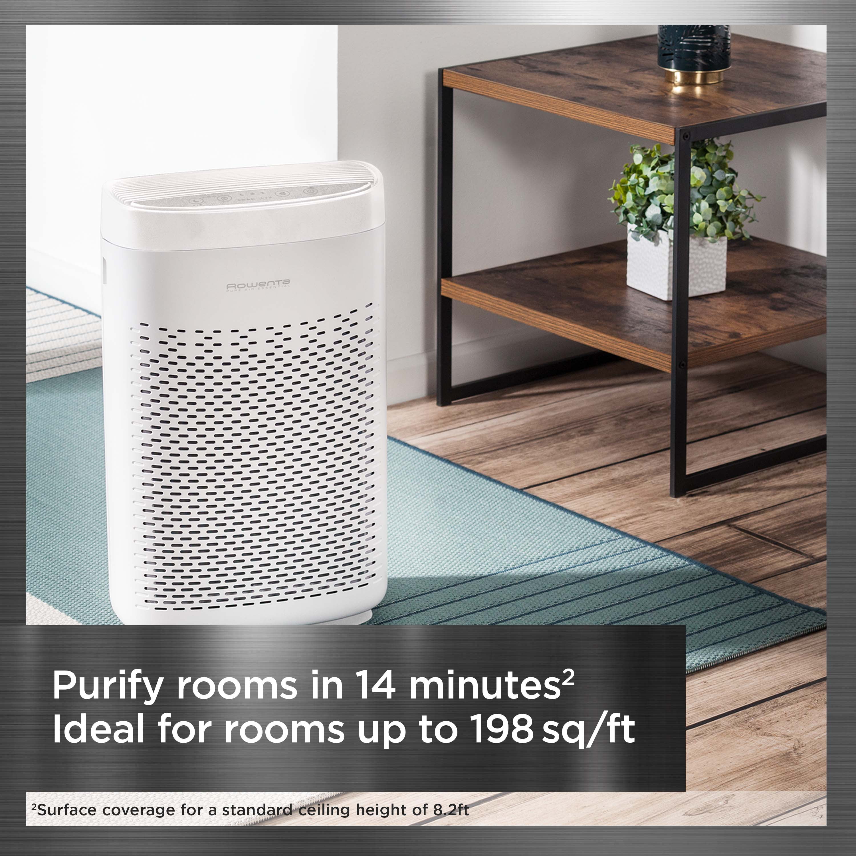 Rowenta Pure Air Essential Home Air Purifier with HEPA & Carbon Filtration
