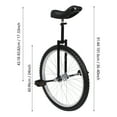 thumbnail image 2 of Black Outdoor Wheel Unicycle, Height Adjustable Unicycle, One Wheel Bike, 2 of 18